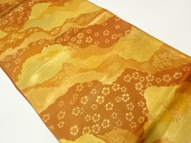 JAPANESE FUKURO OBI / WOVEN FLOWER